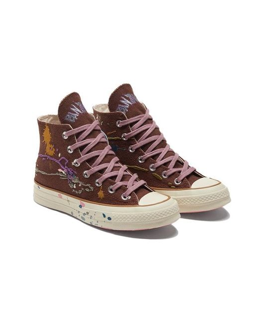 Converse Brown Bandulu X Chuck 70 Hi 'Paint Splatter for men