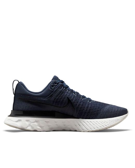 Nike Blue React Infinity Run Flyknit 2 'Thunder' for men