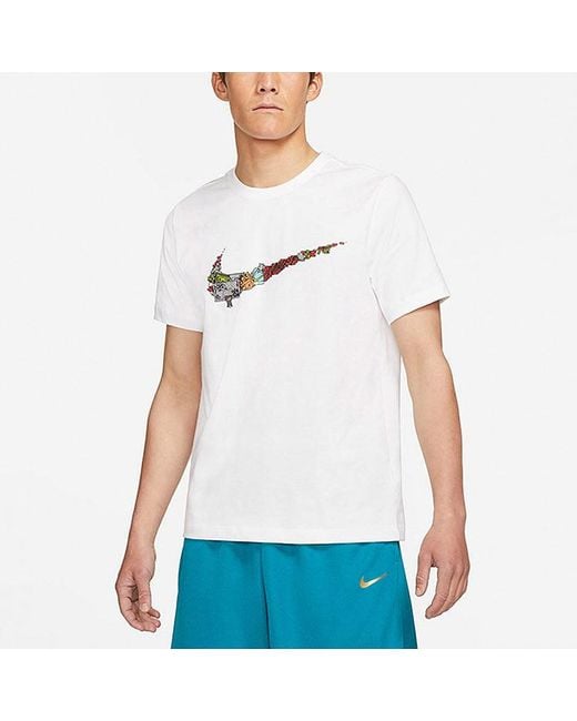 Nike White As Nk Oc Ssnl Fran Swsh Tee for men