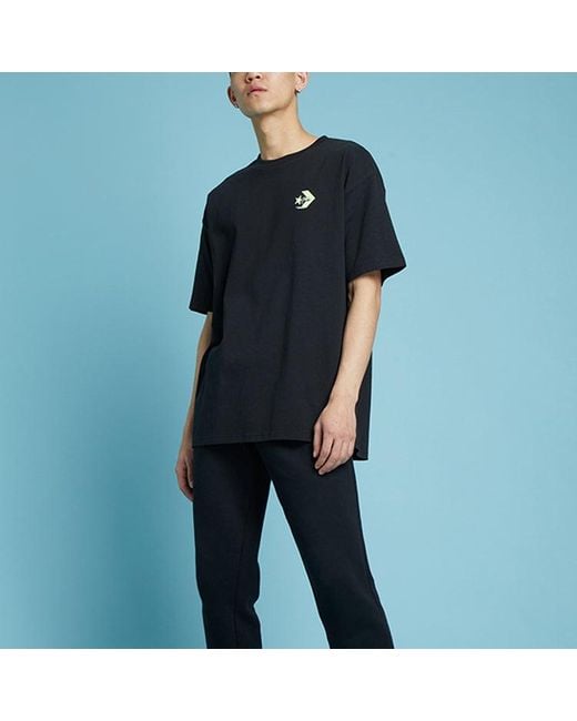 Converse Black Logo Printing Round Neck Short Sleeve for men