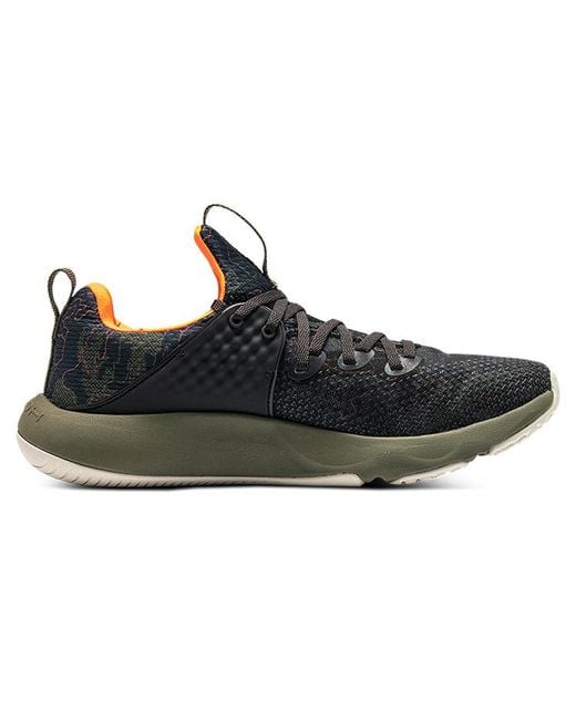 Under Armour Black Hovr Rise 3 Printed 'Hombre' for men