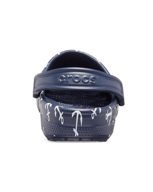 CROCSTM Blue Classic Clog Printing Sandals Deep for men