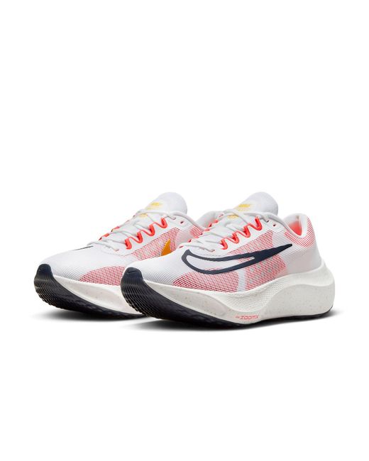 Nike White Zoom Fly 5 Running Shoe for men