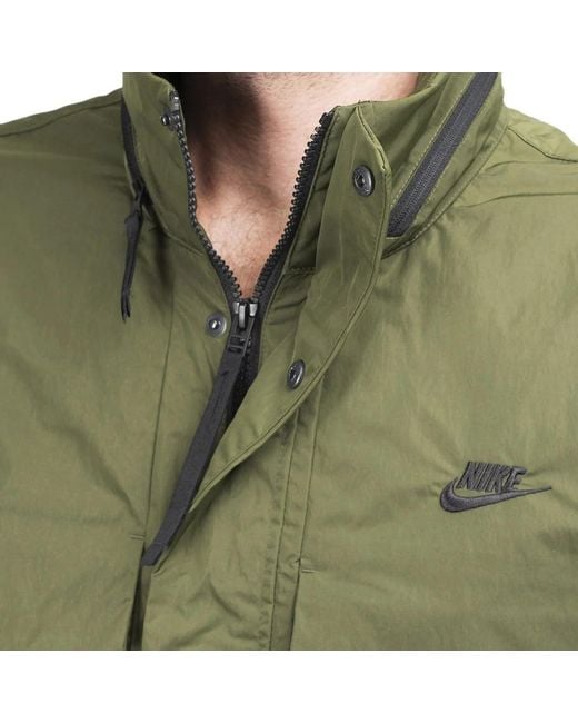 Nike Green Sportswear Premium Unlined Hooded M65 Jacket for men