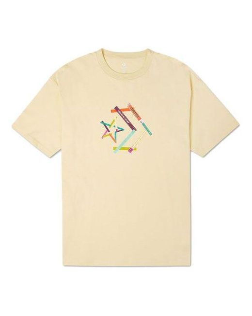 Converse Natural Pattern Printing Sports Round Neck Short Sleeve T-Shirt for men