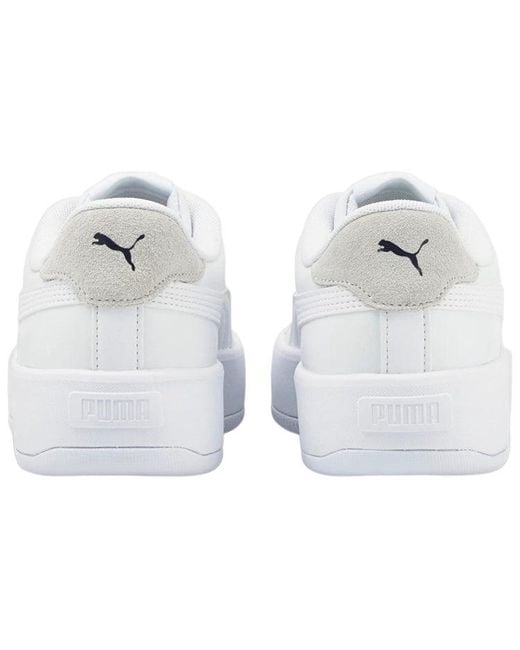 PUMA White (Wmns) Lily Platform Leather