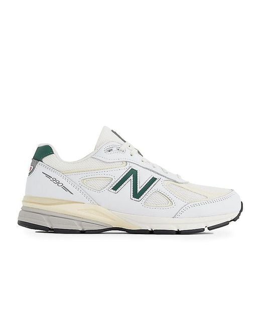 New Balance White 990V4 Made for men