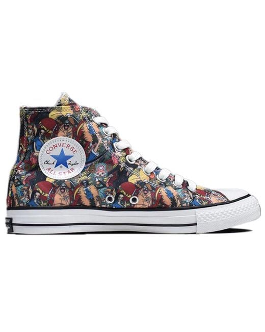 Converse One Piece X Chuck Taylor All Star 100 Pt Hi Canvas Shoes  Multicolor in Blue for Men | Lyst