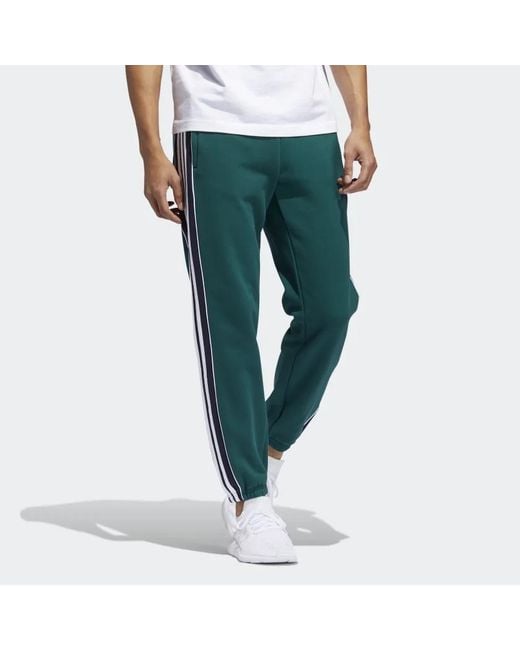 Adidas Green Originals 3-Stripes Panel Sweat Pants 'Collegiate/Legend Ink' for men