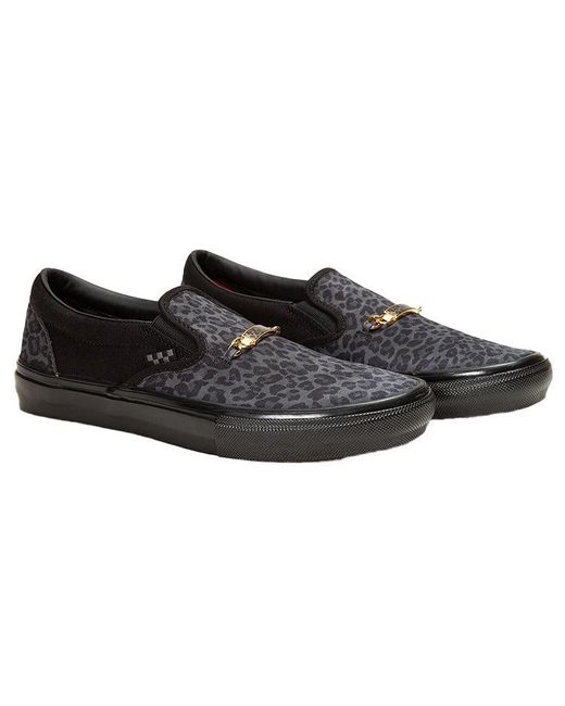 Vans Black Cher Strauberry X Skate Slip-On 'Cheetah' for men