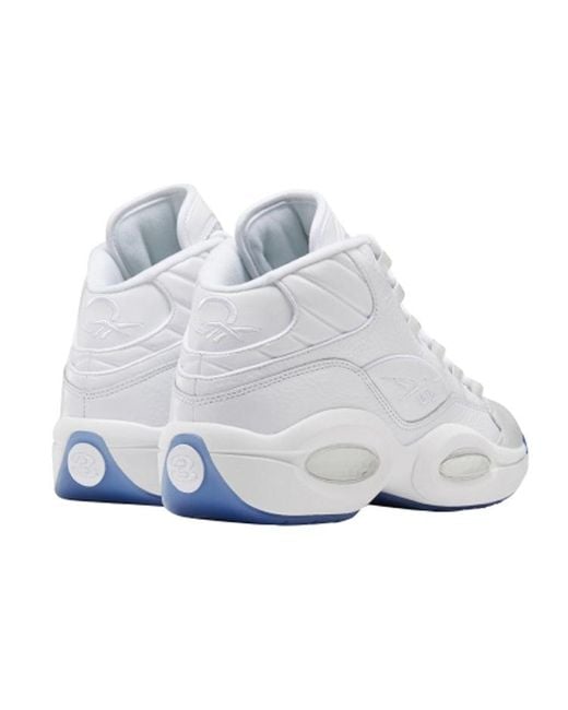 Reebok White Question Mid Sole' for men