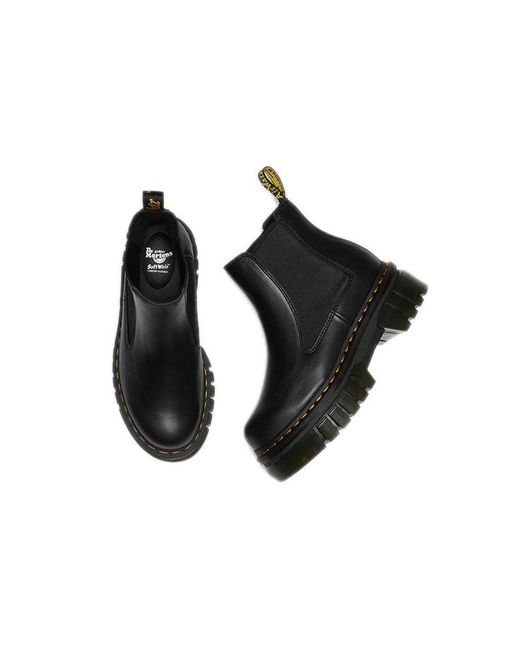 Dr. Martens Black (Wmns) Audrick Nappa Leather Platform Chelsea Boots