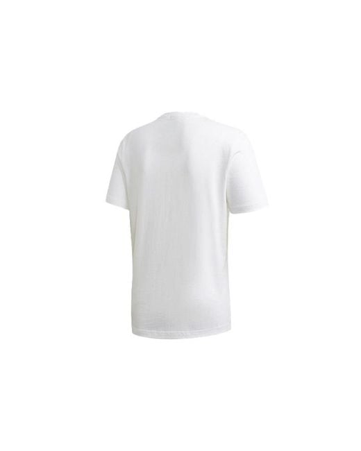 Adidas White Originals Samstag Photo T Printing Sports Short Sleeve for men