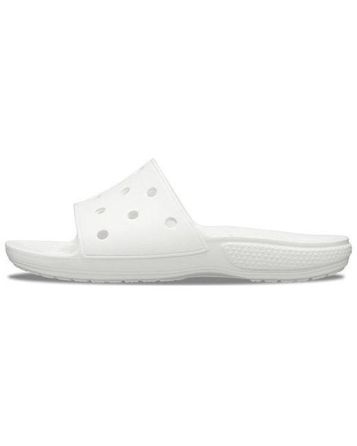CROCSTM White Classic Clog Slippers for men