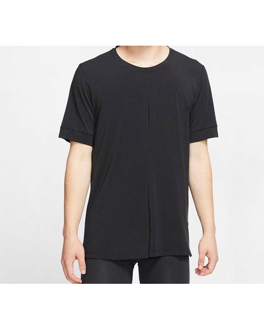 Nike Blue As Nk Dry Top Ss Yoga for men