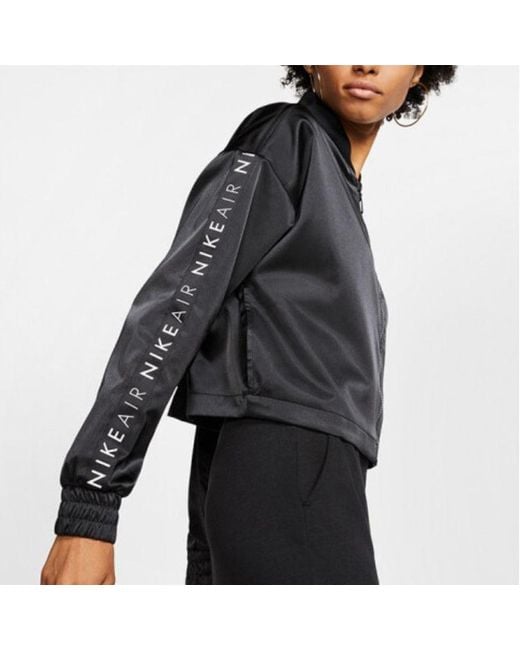 Nike Black (Wmns) Air Trk Jkt Jacket Satin Jacket