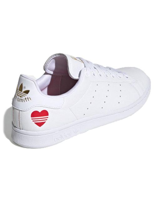 Adidas White Originals Stan Smith Valentine's Day for men