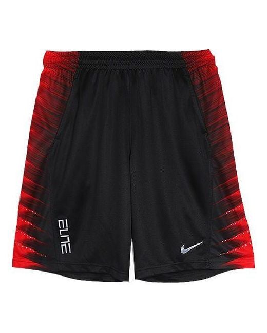 black and red nike shorts