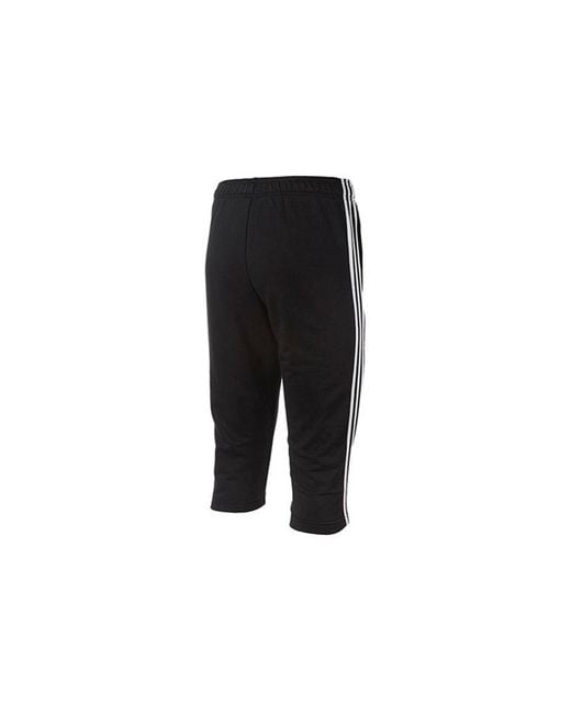 Adidas Black Ess 3S 3/ Sports Trouser for men