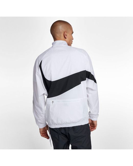 Nike White Swoosh Half-Zip Jacket for men