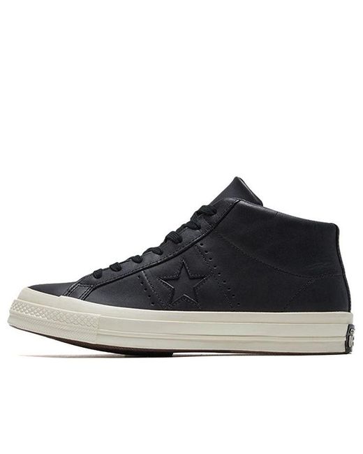Converse One Star Premium Leather High in Blue for Men | Lyst