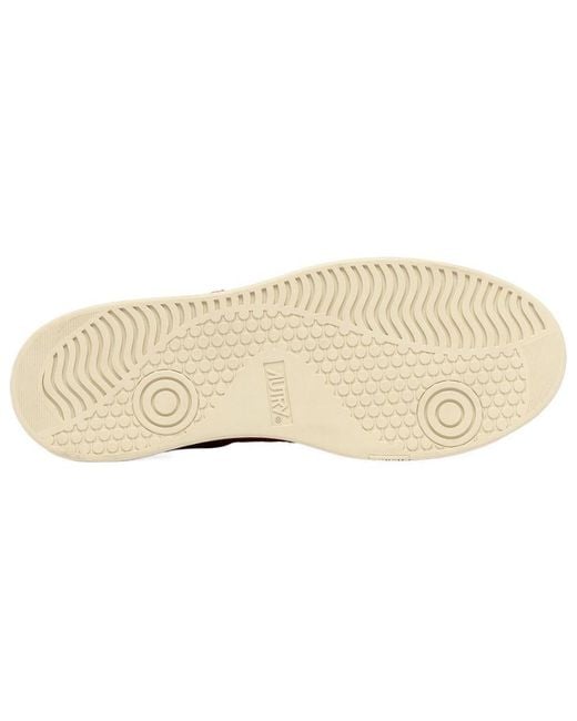 Autry Natural (Wmns) New Flat Low Suede 'Ecru And Fudgesickle'