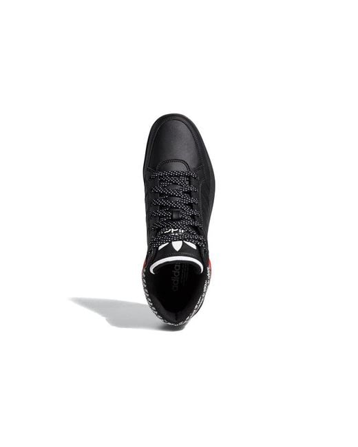 Adidas Black Hard Court High 'Overbranding' for men