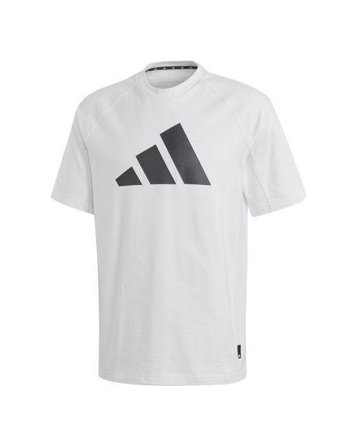 Adidas White Classic Logo Printing Short Sleeve for men