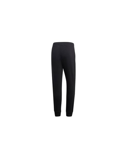 Adidas Black Bb Tp Logo Print Foot Sport Trousers for men