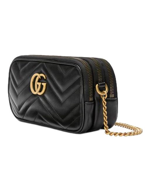 Gucci Black (Wmns) Gg Marmont Shoulder Bag Mini