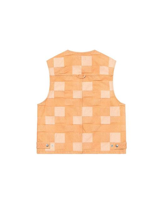 Supreme Blue Patched Denim Vest for men
