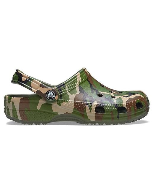 CROCSTM Green Beach Army Camouflage Sandals for men