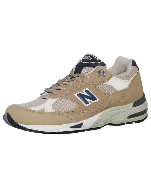 New Balance White 991 Made for men