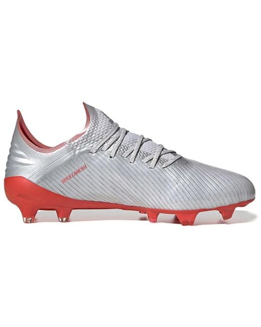 Adidas White X 19.1 Fg Firm Ground 'silver Hi-res Red' for men