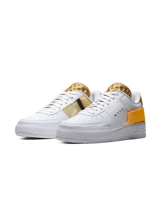 Nike White Air Force 1 Type Suede' for men