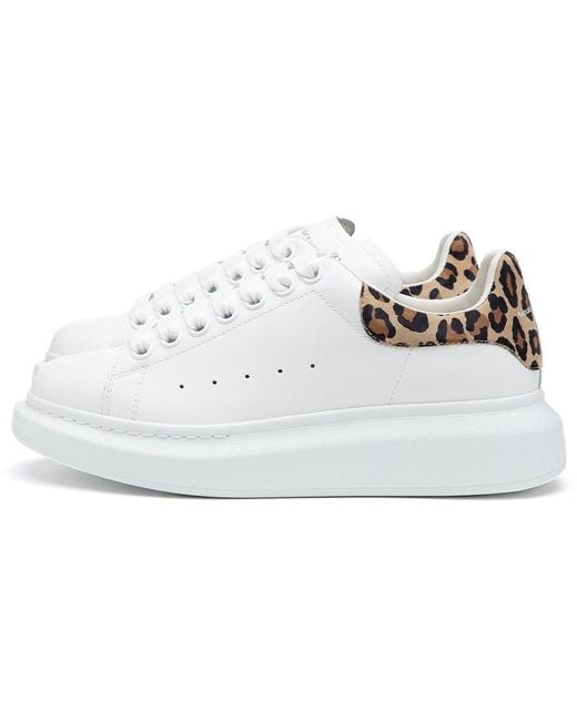 McQueen White (Wmns) Oversized Sneaker Leopard Suede'