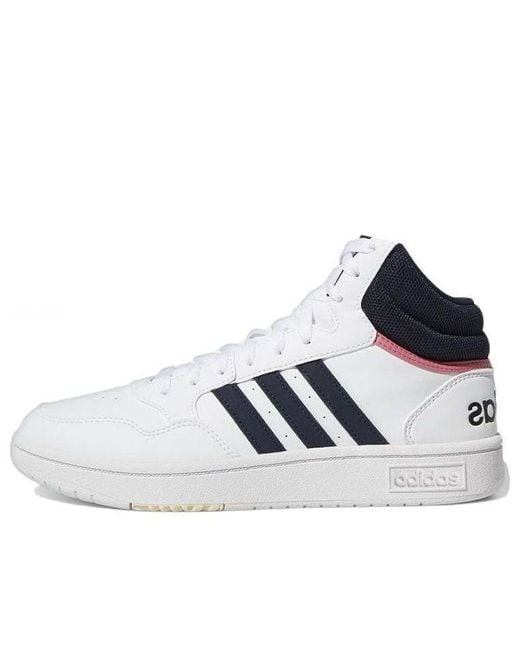 Adidas Blue (Wmns) Hoops 3.0 Mid Classic Shoes Legend Ink'