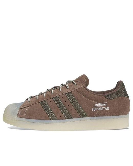 Adidas Brown Originals Superstar 'Earth Strata' for men