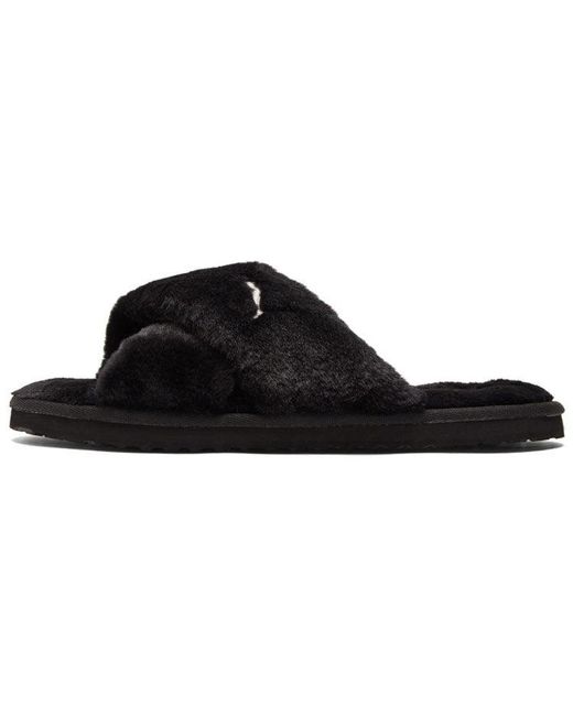 PUMA Black (Wmns) Fluff X Strap Slide