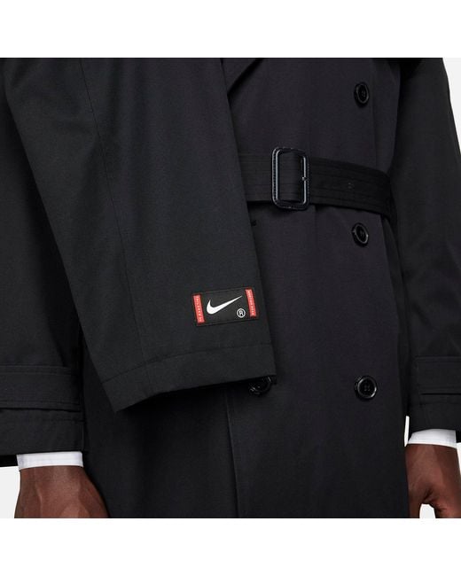 Nike Black X Martine Rose Trench Coat Asia Sizing Dv0851-414 for men