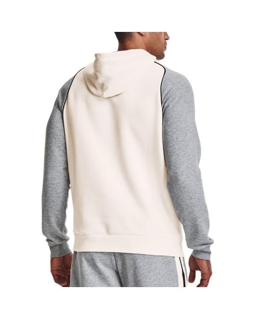 Under Armour Gray Rival Varsity Fleece Hoodie for men