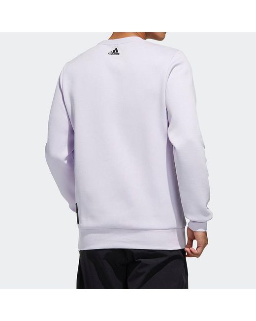 Adidas Purple O1 Gfx Swt Lin Sports Stylish for men