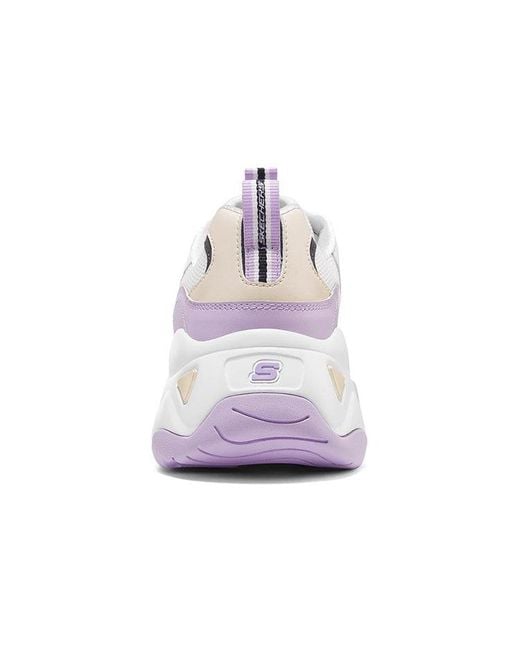 Skechers White (Wmns) D'Lites 3.0 Low Running Shoes Gs