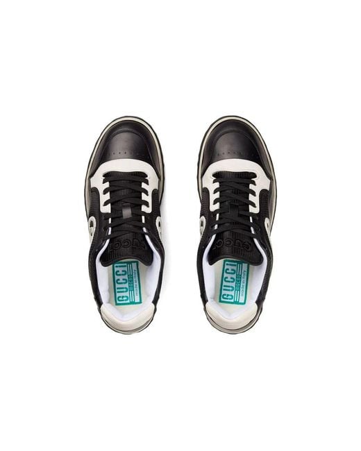 Gucci Black Mac80 Leather Low-top Trainers for men