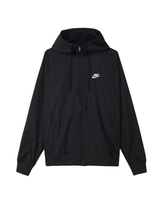 Nike Black Outdoor Sports Zipper Windproof Casual Jacket for men