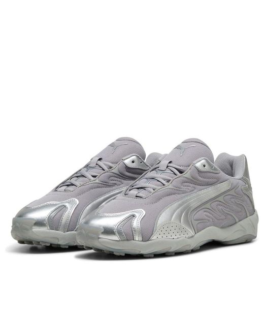 PUMA Gray Inhale Metallic 'Glacial' for men