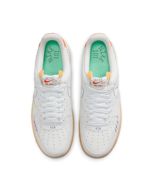 Nike White Air Force 1 '07 Lv8 101' for men