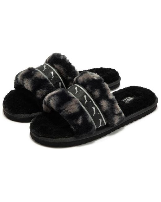 PUMA Black (Wmns) Fluff Remix Animal Bx