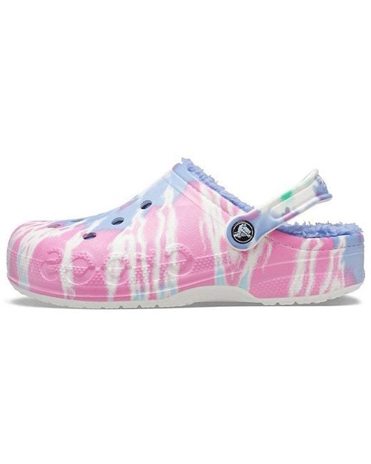 CROCSTM Purple Classic Clog Tie Dye Printing Slippers for men