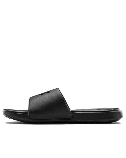 Under Armour Black Ansa Fixed Slide 'Triple' for men